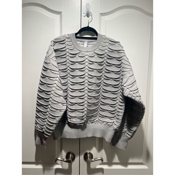 CFCL knit FACADE knit top pullover Gray Facade Sweatshirt Size 5 (L) unisex - Picture 7 of 12
